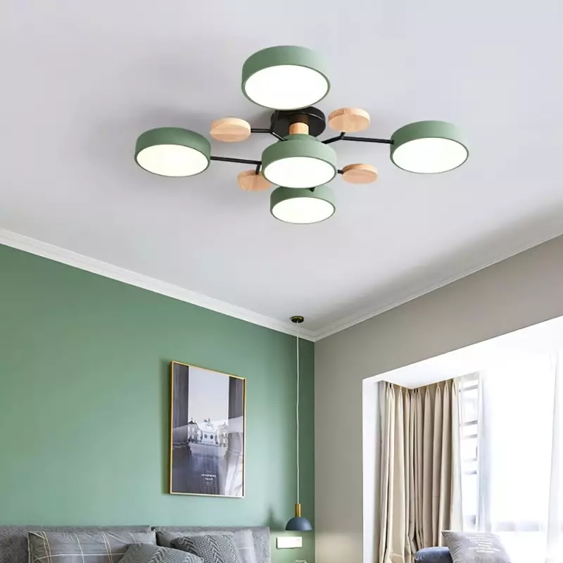 Modern Multi Arm Ceiling Light | Adjustable LED Shades for Energy Efficient Illumination