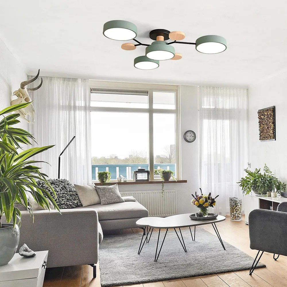 Modern Multi Arm Ceiling Light | Adjustable LED Shades for Energy Efficient Illumination