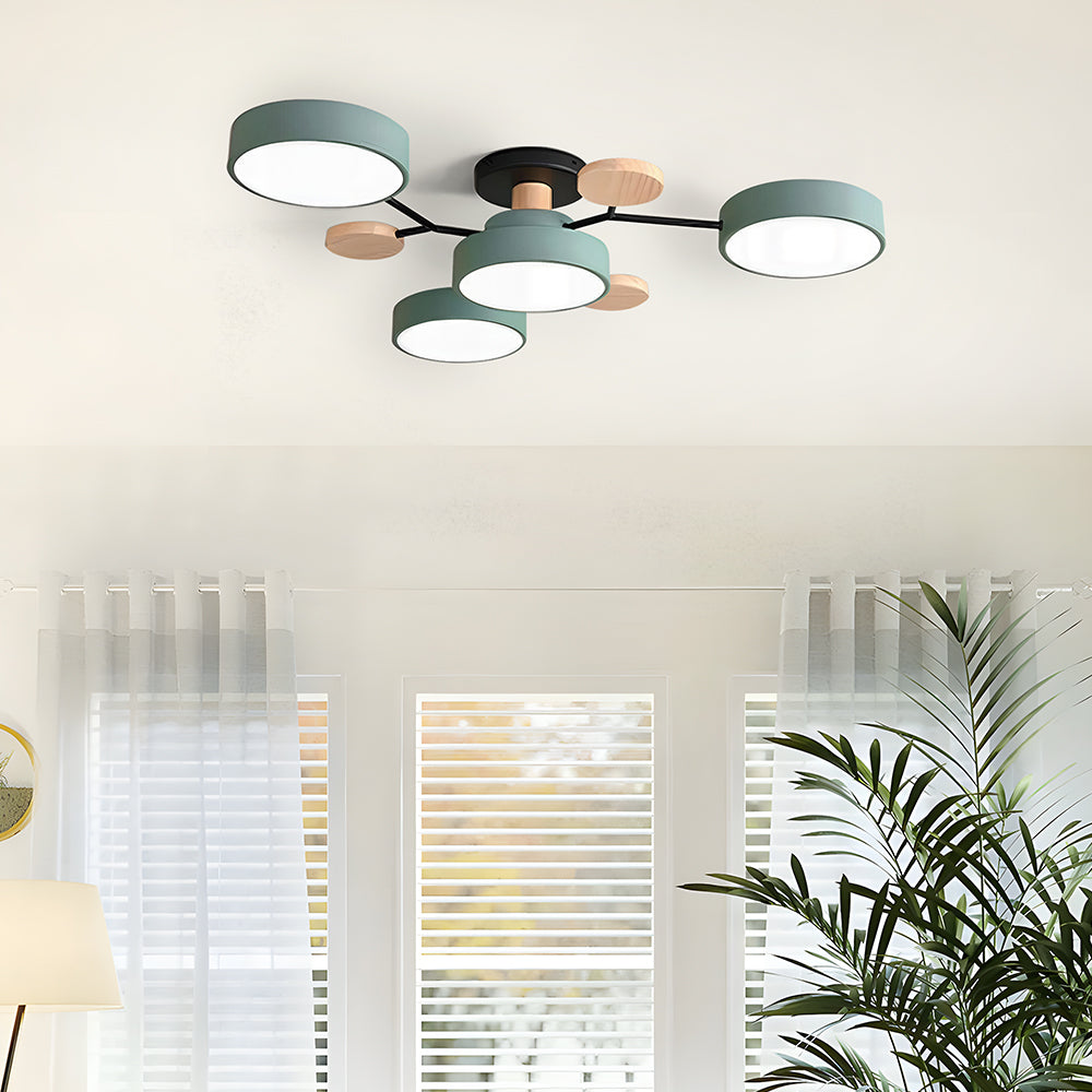 Modern Multi Arm Ceiling Light | Adjustable LED Shades for Energy Efficient Illumination