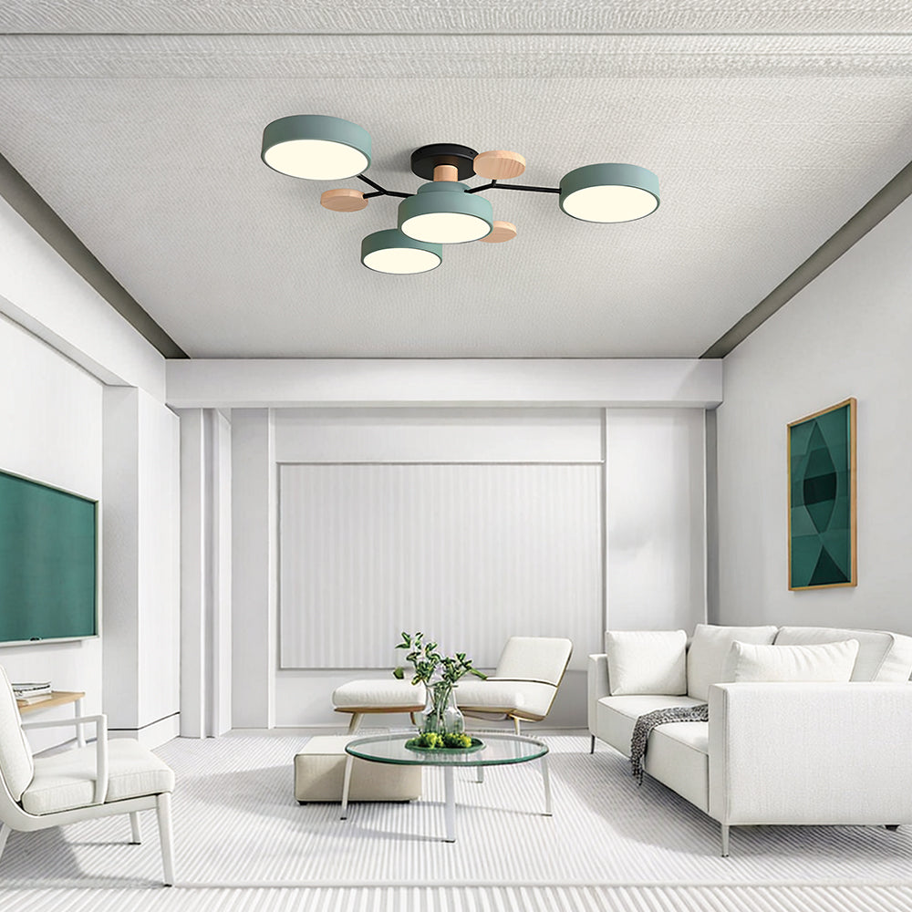Modern Multi Arm Ceiling Light | Adjustable LED Shades for Energy Efficient Illumination