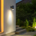 Modern Outdoor LED Wall Light | Waterproof Cylinder Design with Adjustable Beam for Enhanced Curb Appeal