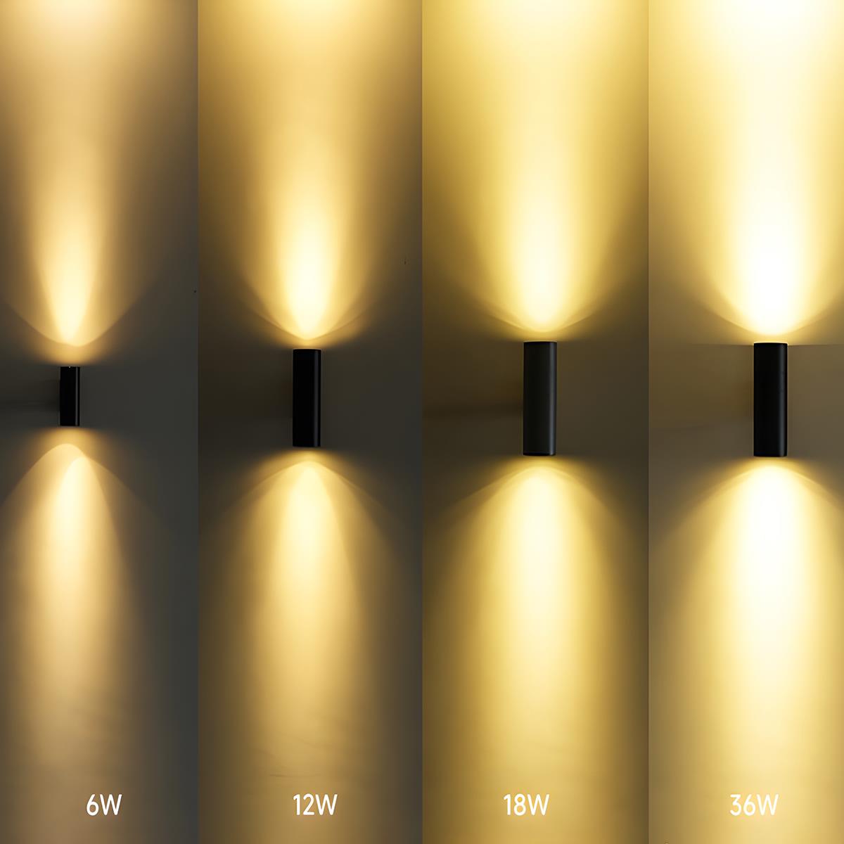 Modern Outdoor LED Wall Light | Waterproof Cylinder Design with Adjustable Beam for Enhanced Curb Appeal