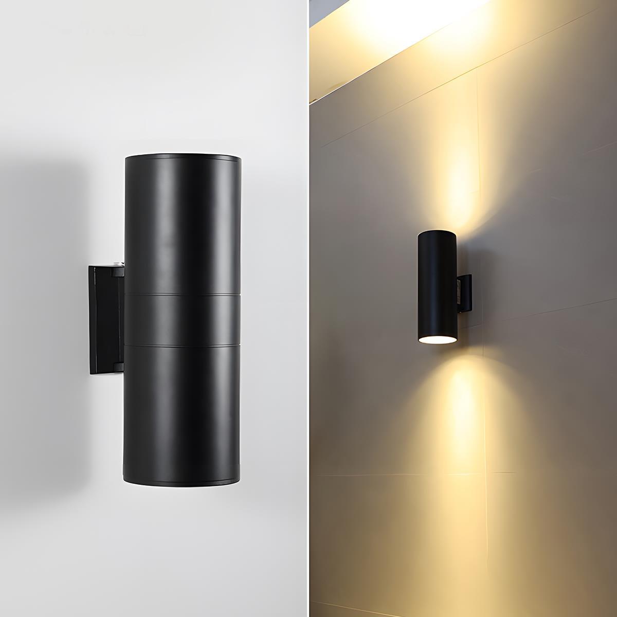 Modern Outdoor LED Wall Light | Waterproof Cylinder Design with Adjustable Beam for Enhanced Curb Appeal