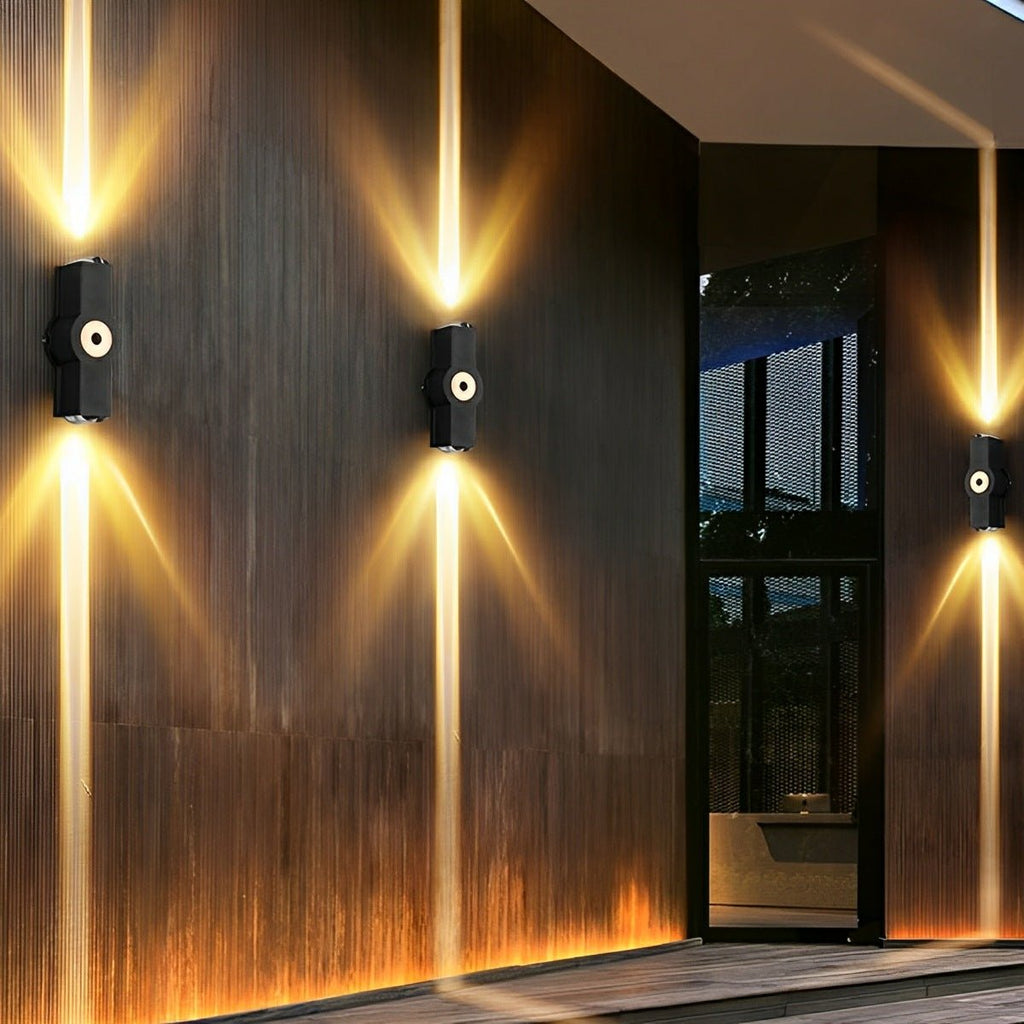 Modern Outdoor LED Wall Spotlight with Waterproof Design | Customizable Brightness for Exterior Spaces
