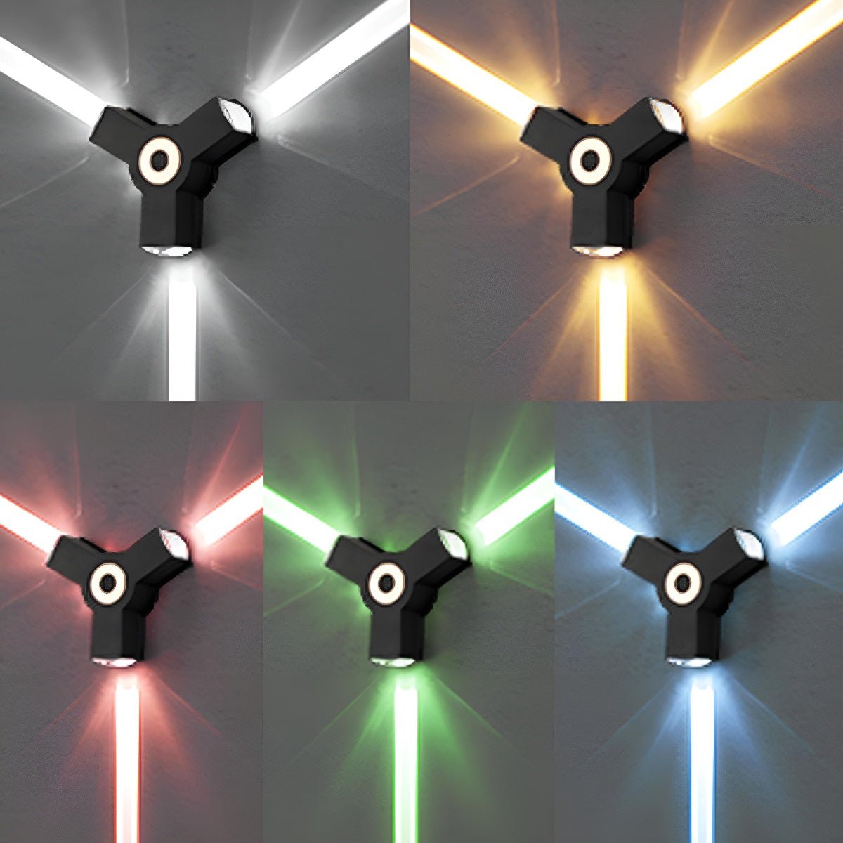 Modern Outdoor LED Wall Spotlight with Waterproof Design | Customizable Brightness for Exterior Spaces