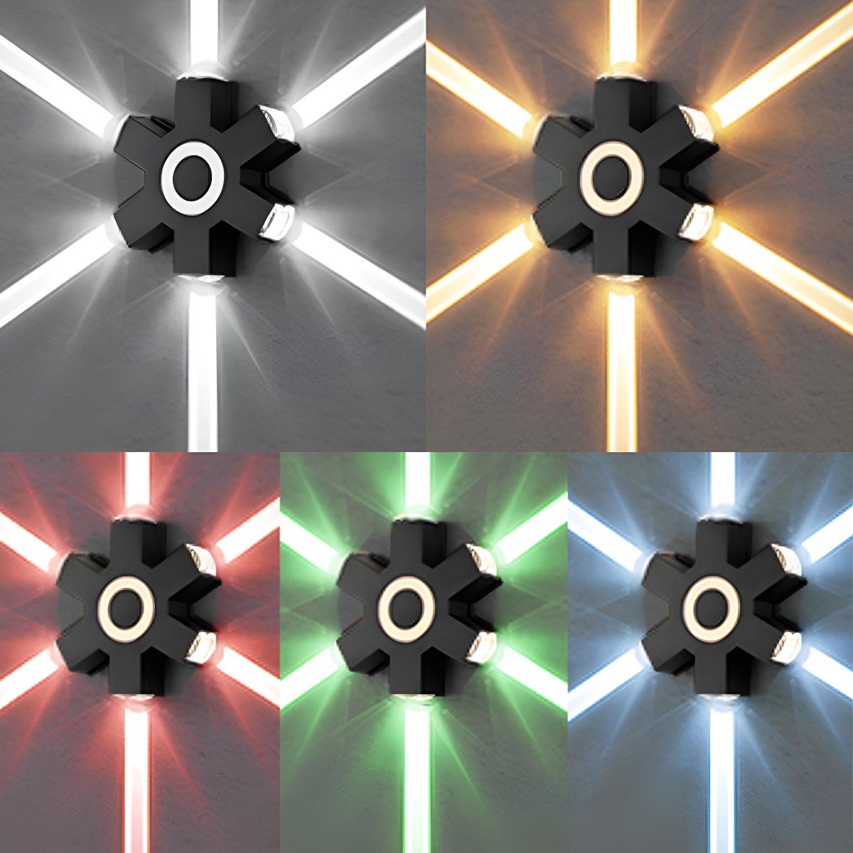 Modern Outdoor LED Wall Spotlight with Waterproof Design | Customizable Brightness for Exterior Spaces