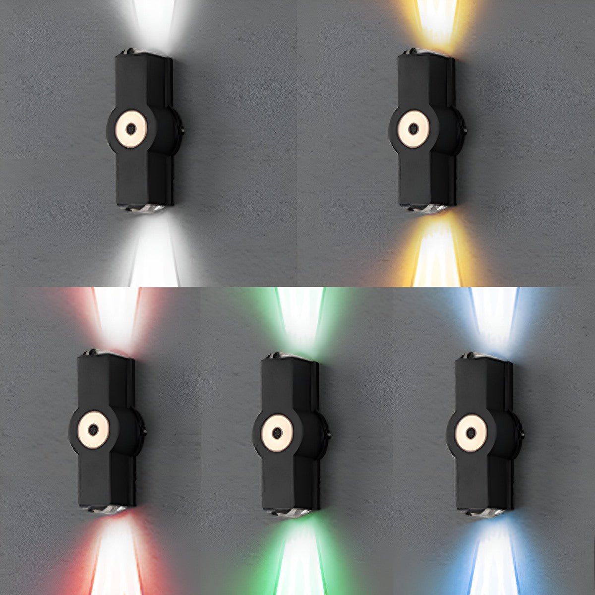 Modern Outdoor LED Wall Spotlight with Waterproof Design | Customizable Brightness for Exterior Spaces
