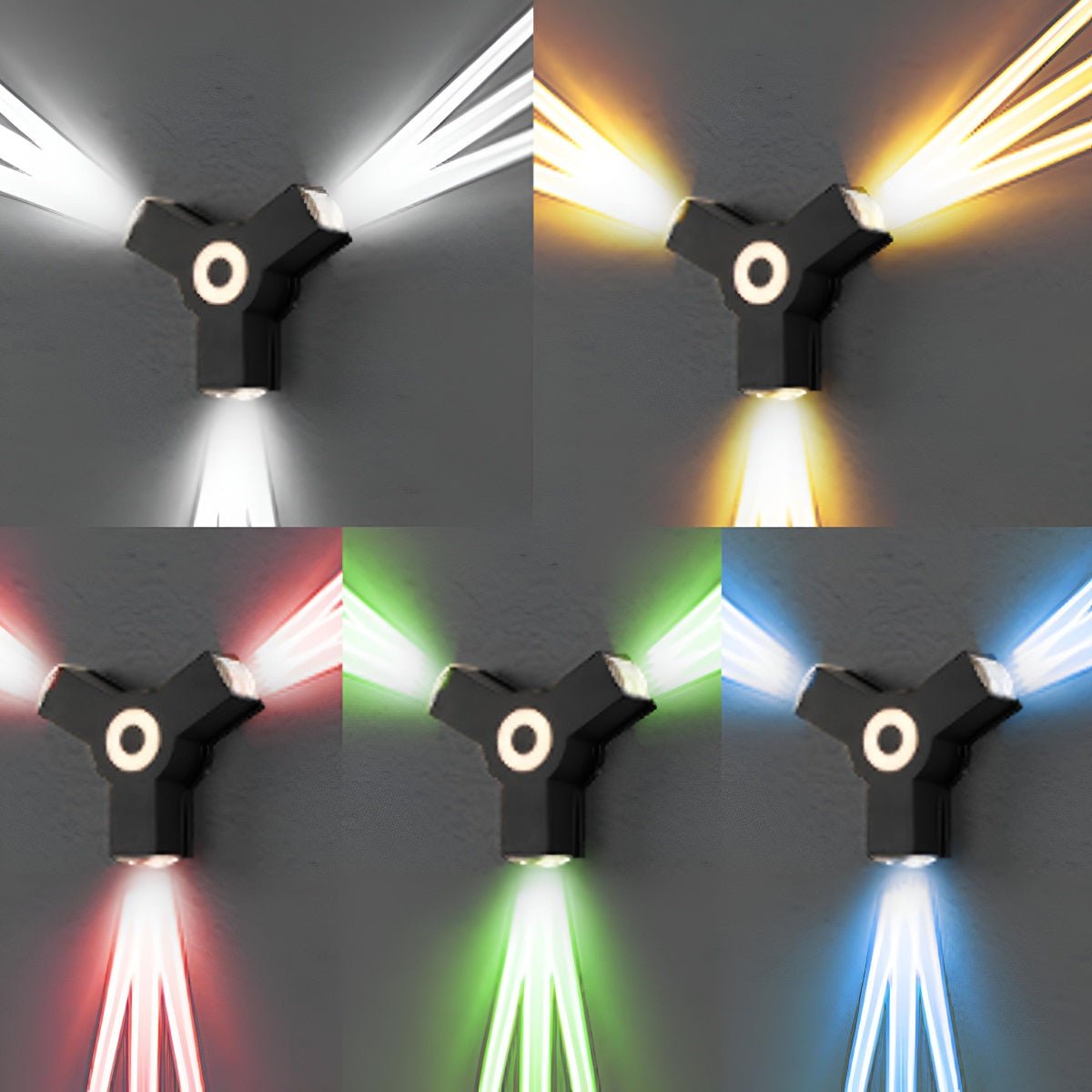 Modern Outdoor LED Wall Spotlight with Waterproof Design | Customizable Brightness for Exterior Spaces