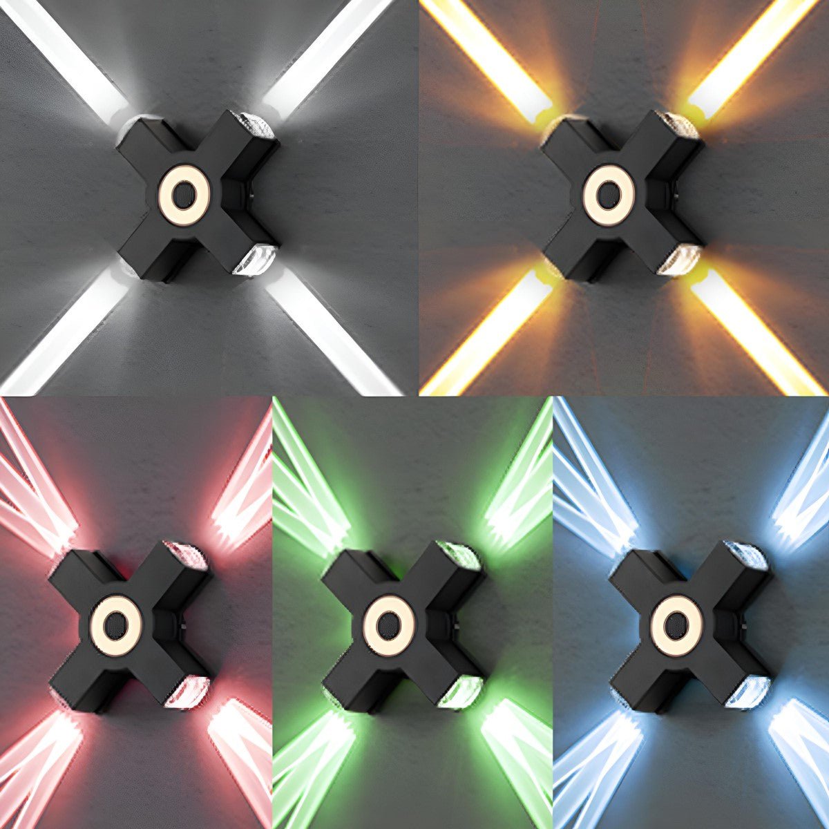 Modern Outdoor LED Wall Spotlight with Waterproof Design | Customizable Brightness for Exterior Spaces