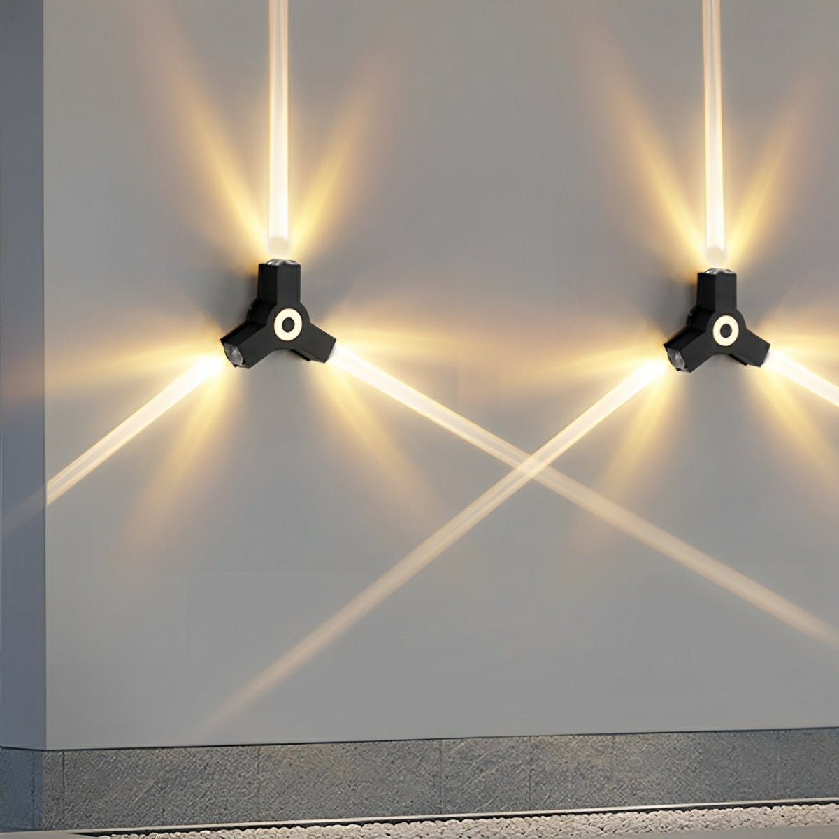 Modern Outdoor LED Wall Spotlight with Waterproof Design | Customizable Brightness for Exterior Spaces