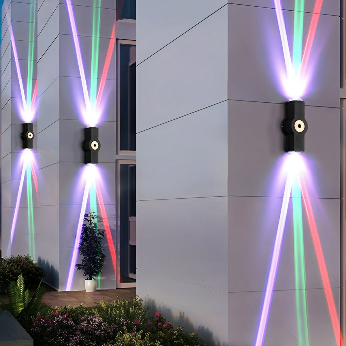 Modern Outdoor LED Wall Spotlight with Waterproof Design | Customizable Brightness for Exterior Spaces