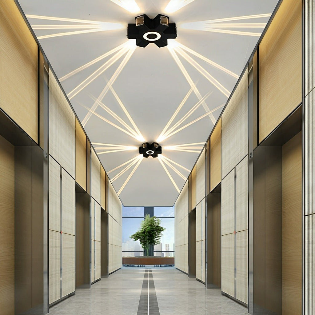 Modern Outdoor LED Wall Spotlight with Waterproof Design | Customizable Brightness for Exterior Spaces