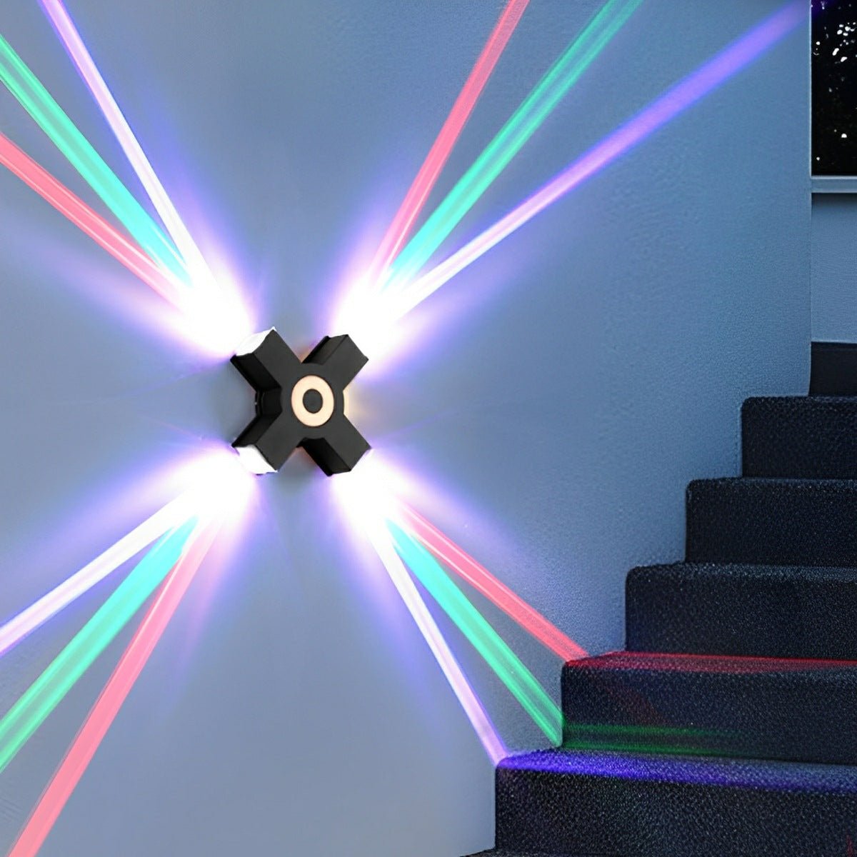 Modern Outdoor LED Wall Spotlight with Waterproof Design | Customizable Brightness for Exterior Spaces