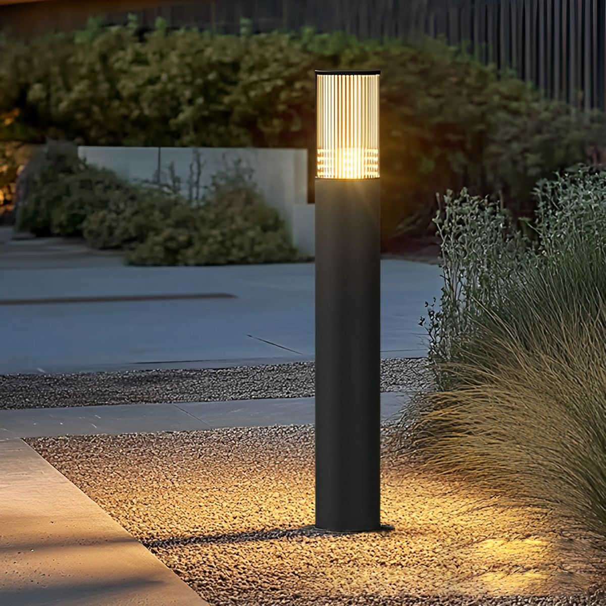 Modern Outdoor Lighting | Waterproof LED Cylinder Pillar Light with Refined Design | Versatile Illumination for Gardens and Patios