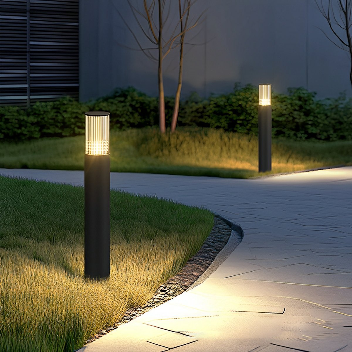 Modern Outdoor Lighting | Waterproof LED Cylinder Pillar Light with Refined Design | Versatile Illumination for Gardens and Patios