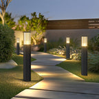 Modern Outdoor Lighting | Waterproof LED Cylinder Pillar Light with Refined Design | Versatile Illumination for Gardens and Patios