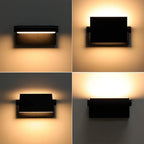 Modern Outdoor Wall Light | 24W LED Motion Sensor Sconce with Waterproof Design | Ideal for Patios and Gardens