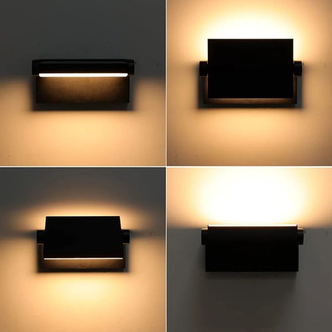 Modern Outdoor Wall Light | 24W LED Motion Sensor Sconce with Waterproof Design | Ideal for Patios and Gardens