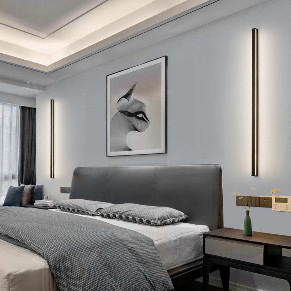 Modern Outdoor Wall Lights | Linear LED Sconce with Four Color Modes | Waterproof Design for Versatile Illumination