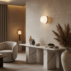 Modern Wall Sconce Lighting with Softly Textured Glow | Energy Efficient Design for Ambient Illumination