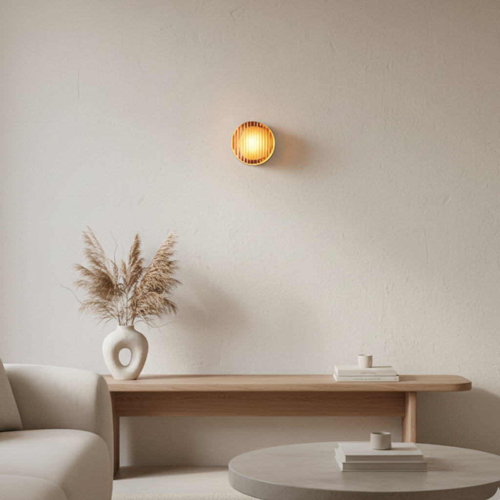 Modern Wall Sconce Lighting with Softly Textured Glow | Energy Efficient Design for Ambient Illumination