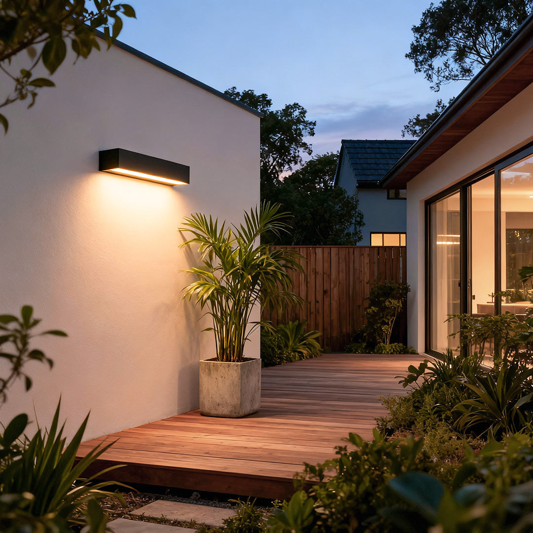 Modern Waterproof Outdoor Wall Light with Adjustable Lengths | Stylish Exterior Wall Sconce for Enhanced Illumination