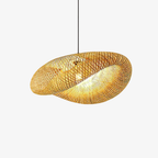 Natural Elegance | Rattan Pendant Light with Adjustable Length | Modern Ceiling Fixture for Warm Ambiance