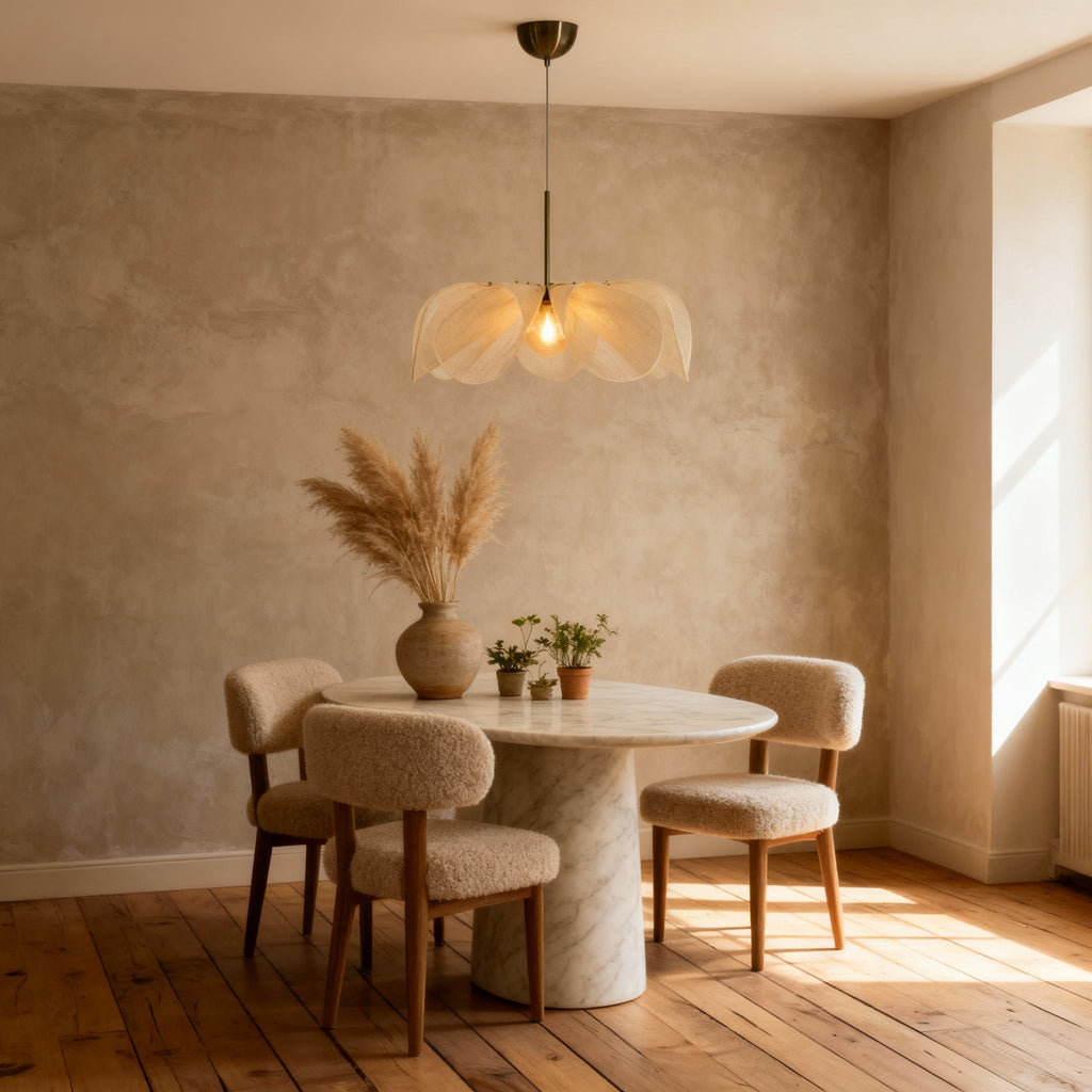 Natural Hemp Pendant Light | Handcrafted Kitchen Pendant Lighting for Tranquil Spaces
