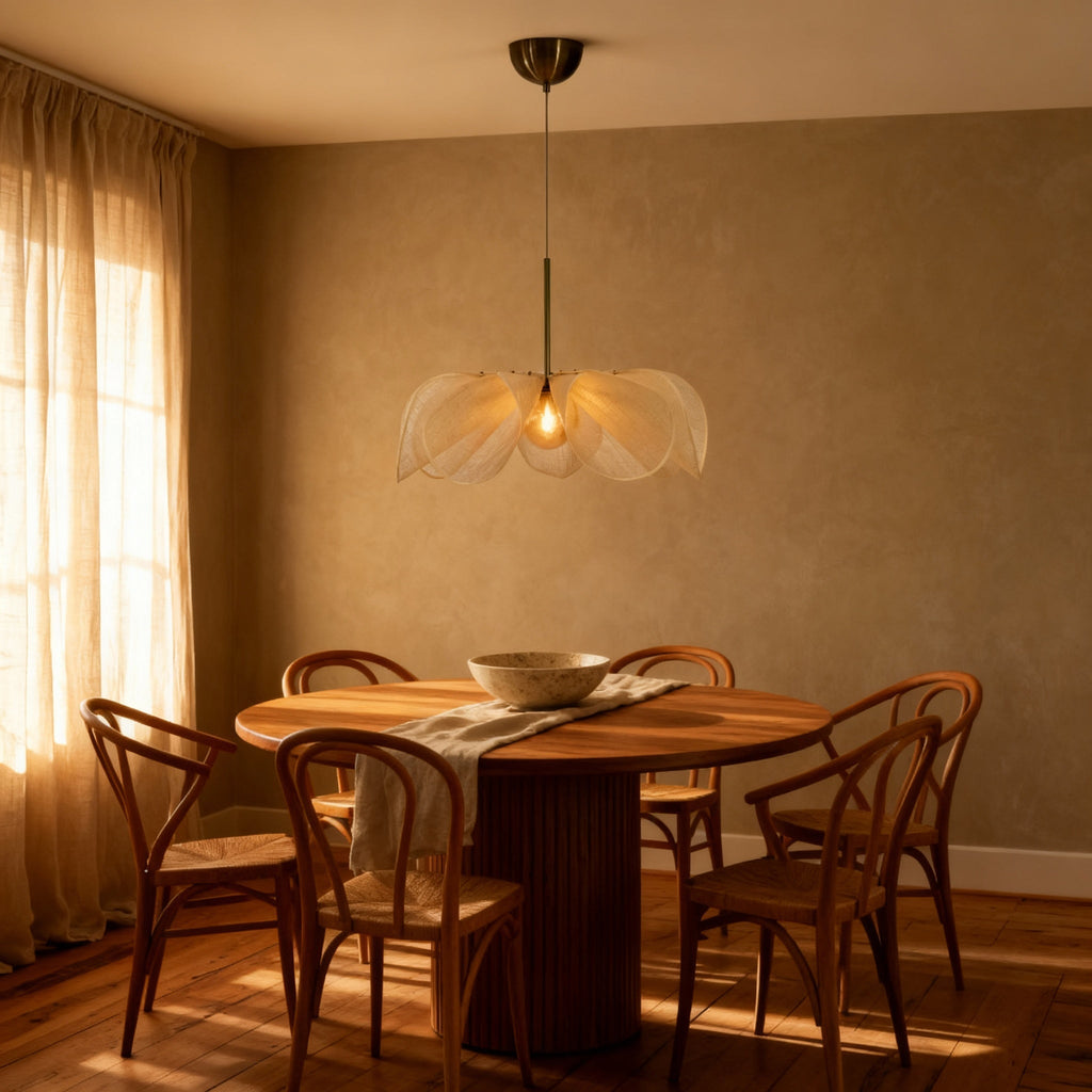 Natural Hemp Pendant Light | Handcrafted Kitchen Pendant Lighting for Tranquil Spaces