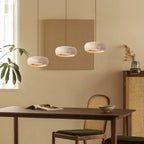 Natural Travertine Pendant Light | Organic Modern Design with Integrated LED | Unique Hanging Light for Warm Kitchen Ambiance