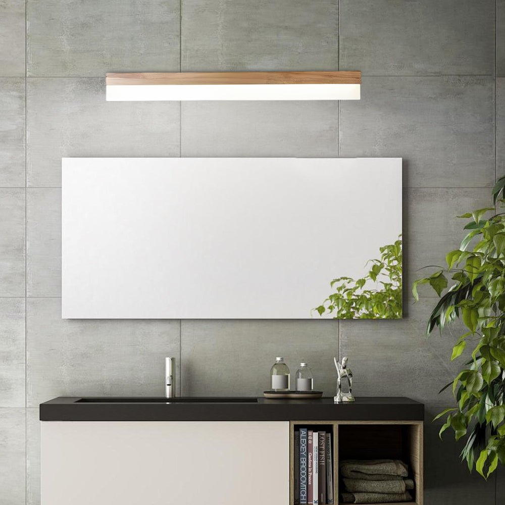 Natural Wood | LED Vanity Light with Soft Illumination | Stylish Bathroom Lighting for Cozy Spaces