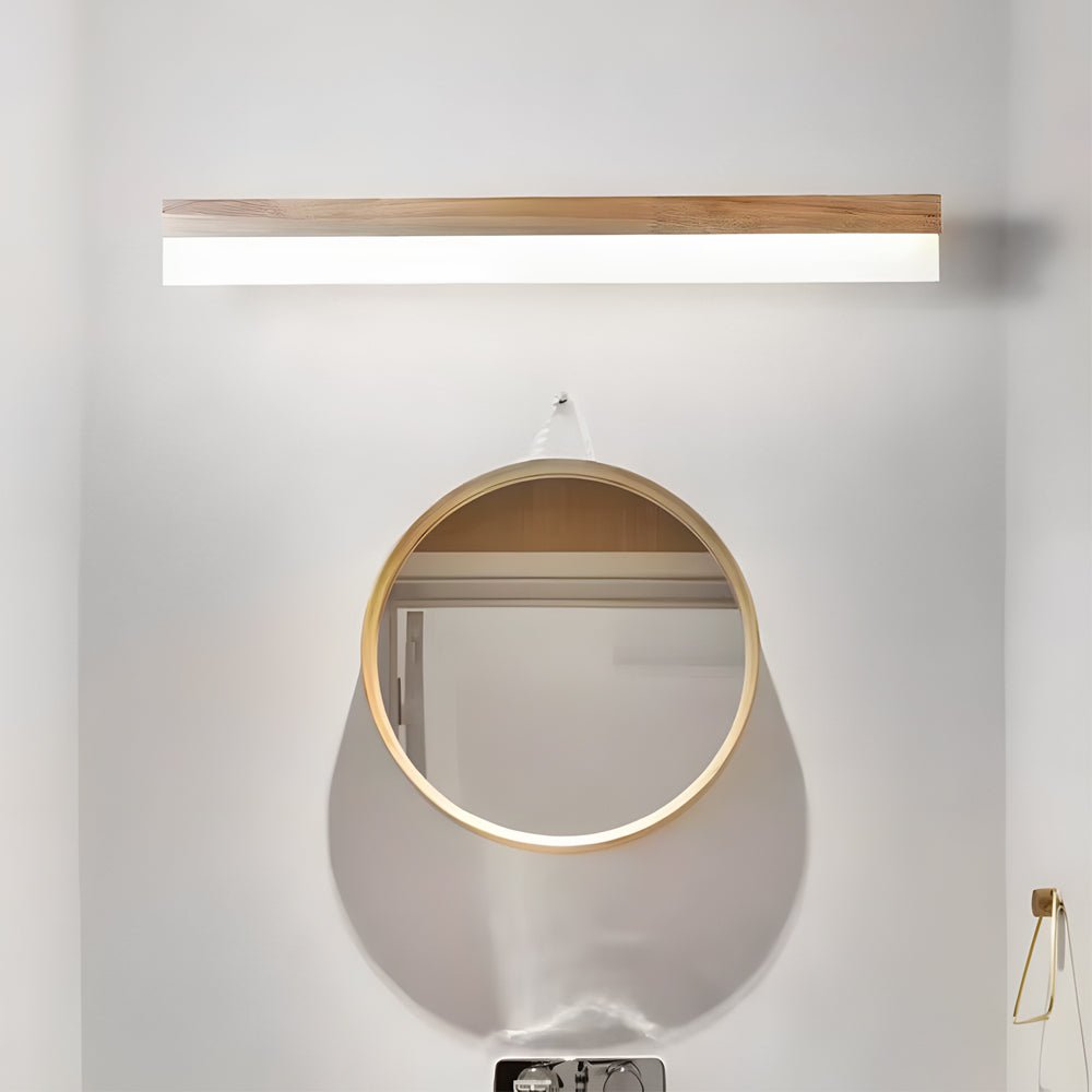 Natural Wood | LED Vanity Light with Soft Illumination | Stylish Bathroom Lighting for Cozy Spaces