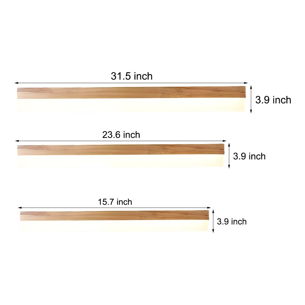 Natural Wood | LED Vanity Light with Soft Illumination | Stylish Bathroom Lighting for Cozy Spaces