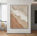 Ocean Sky | Textured Canvas Prints with Hand-Painted Detail | Unique Wall Art for Artistic Ambiance