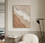 Ocean Sky | Textured Canvas Prints with Hand-Painted Detail | Unique Wall Art for Artistic Ambiance
