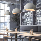 Organic Minimalist Pendant Lighting with Handcrafted Resin Shade | Adjustable Height for Tranquil Spaces