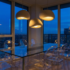 Organic Minimalist Pendant Lighting with Handcrafted Resin Shade | Adjustable Height for Tranquil Spaces