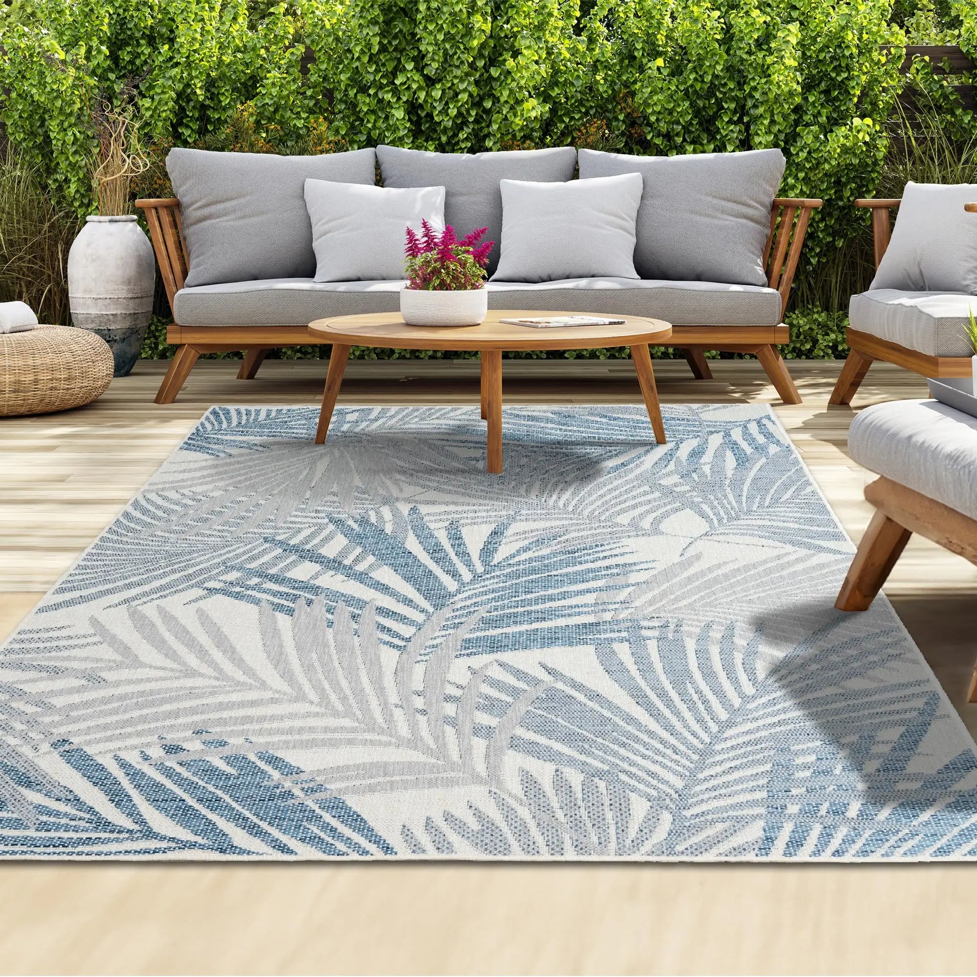Outdoor Carpet | Soft Anti-Slip Area Rug with Machine Washable Fabric | Perfect for Camping and Picnics