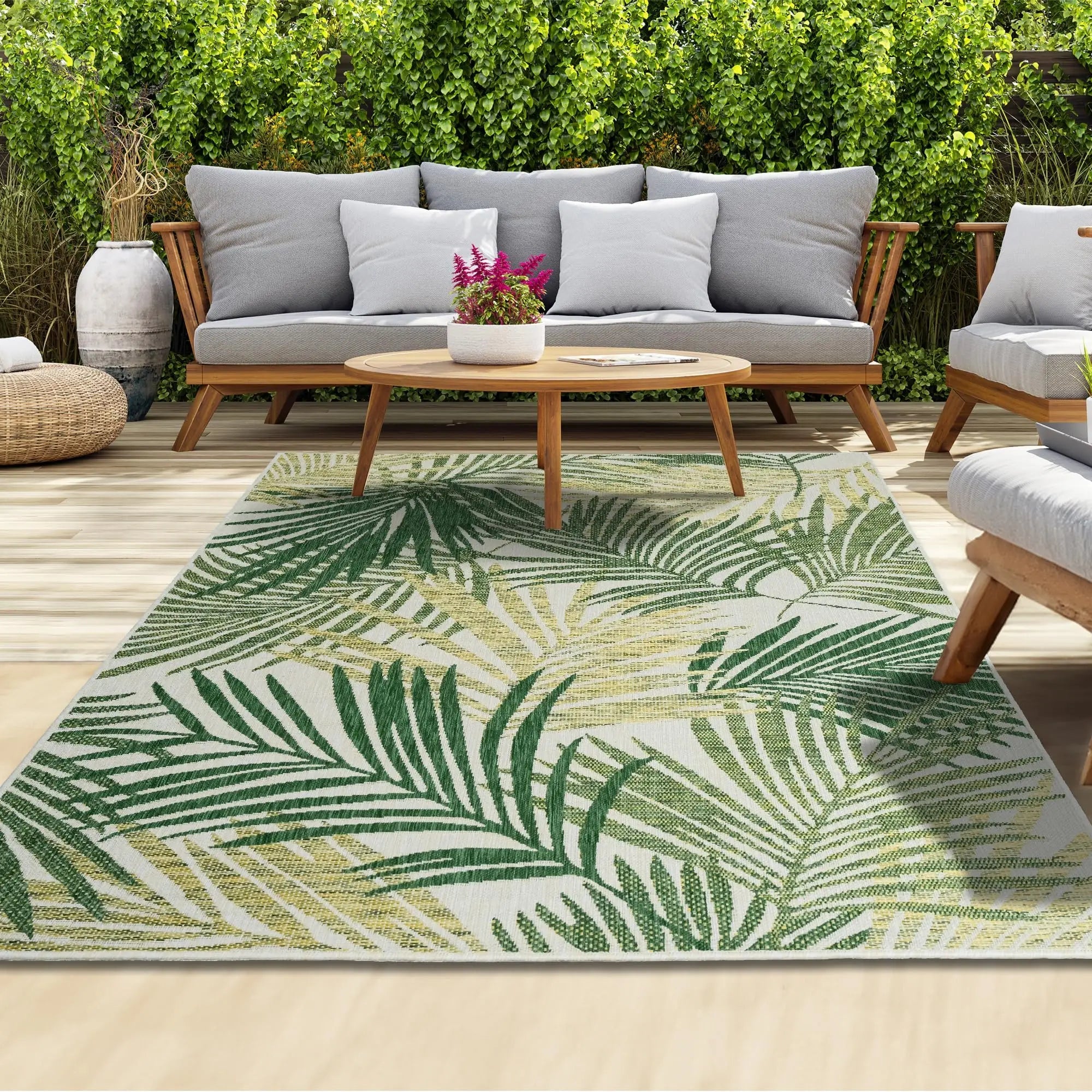 Outdoor Carpet | Soft Anti-Slip Area Rug with Machine Washable Fabric | Perfect for Camping and Picnics