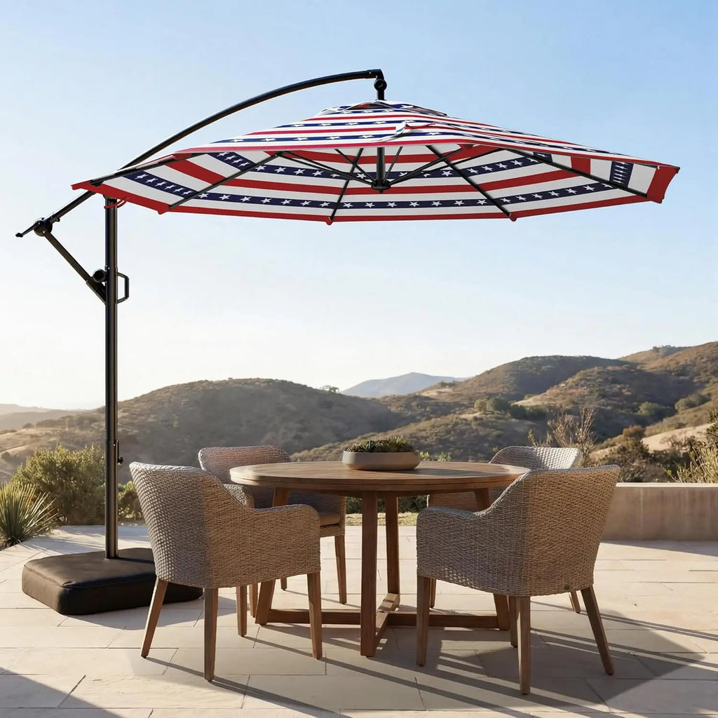 Outdoor Collection | 10ft Cantilever Patio Umbrella with UV Protection | Durable Frame for Ultimate Shade