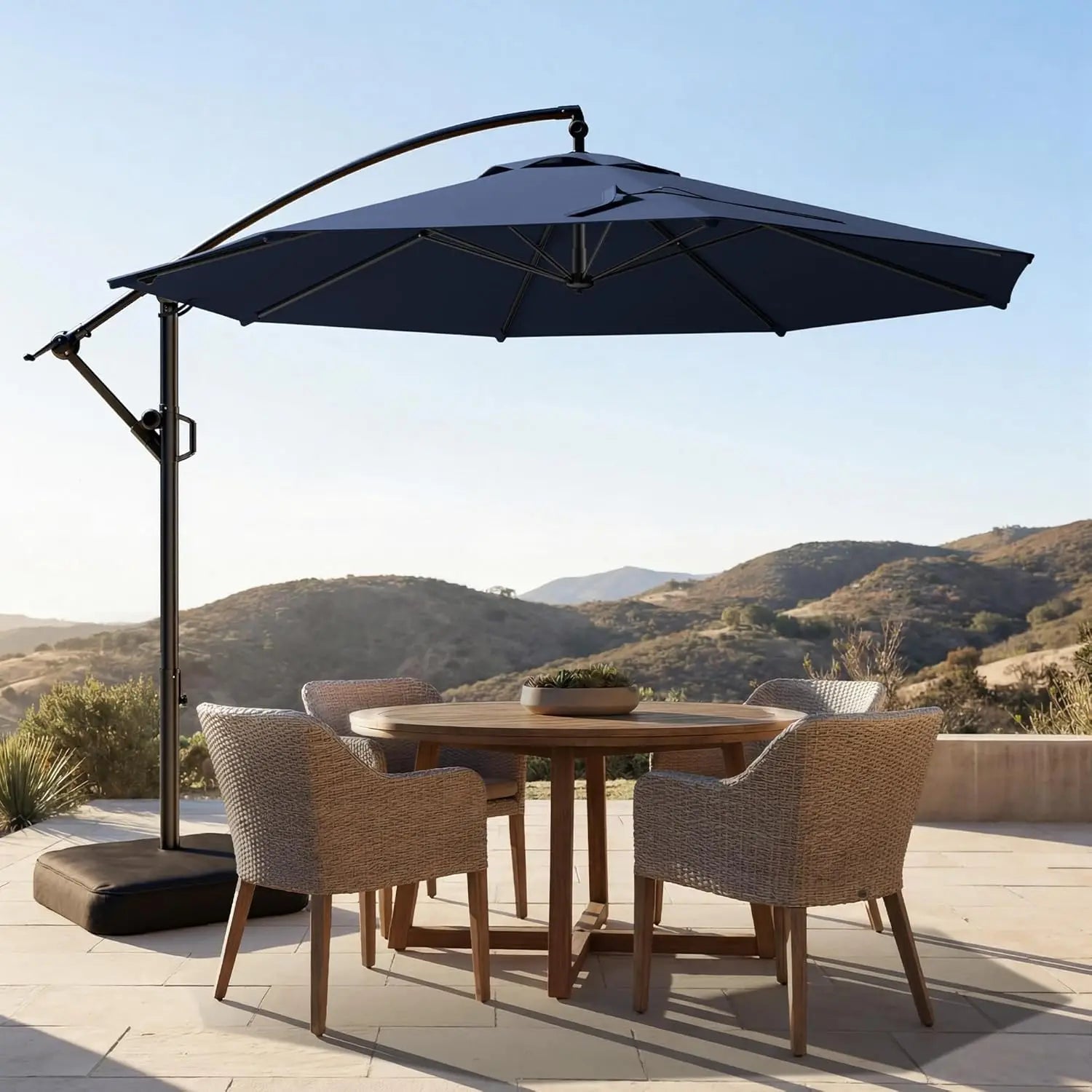 Outdoor Collection | 10ft Cantilever Patio Umbrella with UV Protection | Durable Frame for Ultimate Shade