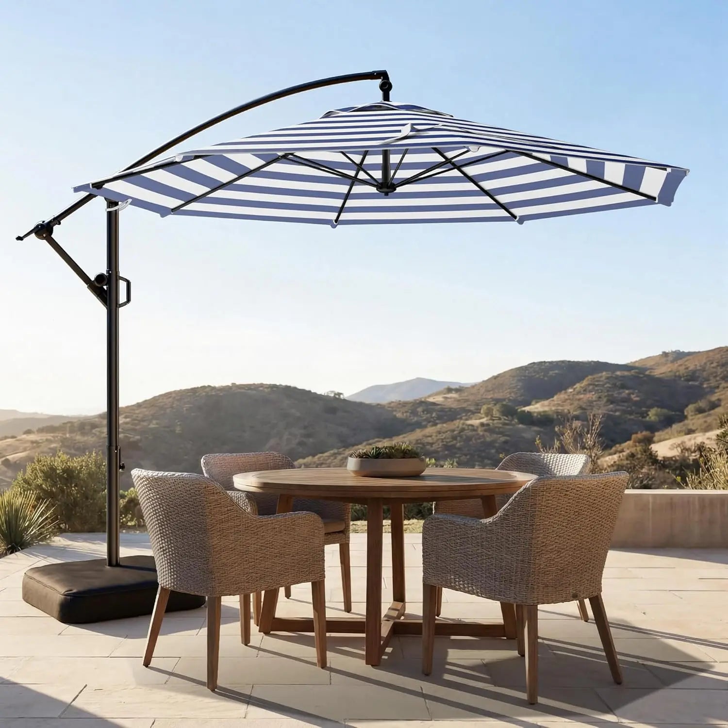 Outdoor Collection | 10ft Cantilever Patio Umbrella with UV Protection | Durable Frame for Ultimate Shade