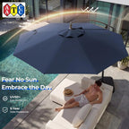 Outdoor Collection | 10ft Cantilever Patio Umbrella with UV Protection | Durable Frame for Ultimate Shade