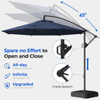 Outdoor Collection | 10ft Cantilever Patio Umbrella with UV Protection | Durable Frame for Ultimate Shade