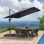Outdoor Living Collection | Cantilever Patio Umbrella with 360-Degree Rotation | Durable Aluminum Frame for Maximum Shade