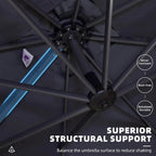 Outdoor Living Collection | Cantilever Patio Umbrella with 360-Degree Rotation | Durable Aluminum Frame for Maximum Shade