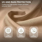 Outdoor Oasis | 10FT Cantilever Umbrella with 360° Rotation & UV Protection | Versatile Sunshade for Comfort