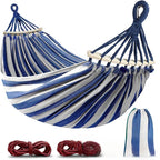 Outdoor Retreat | Camping Hammock with Anti-Roll Design | Durable Canvas for Ultimate Outdoor Relaxation