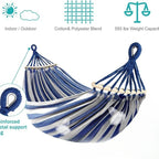 Outdoor Retreat | Camping Hammock with Anti-Roll Design | Durable Canvas for Ultimate Outdoor Relaxation