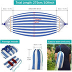 Outdoor Retreat | Camping Hammock with Anti-Roll Design | Durable Canvas for Ultimate Outdoor Relaxation